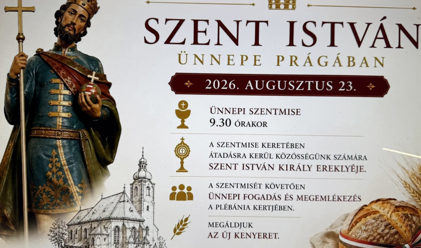 Szent István ünnepe Prágában
